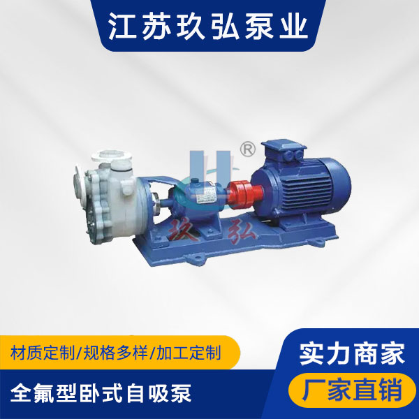 FZB全(quán)氟(fú)型臥式自吸泵(圖1) FZB全氟型臥式(shì)自吸泵(圖1)