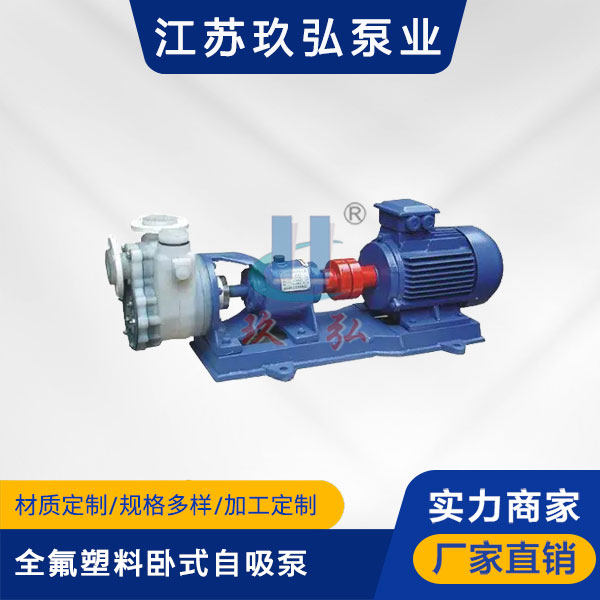FZB全氟塑料臥式自吸泵(圖1) FZB全氟塑(sù)料臥式自吸(xī)泵(圖1)